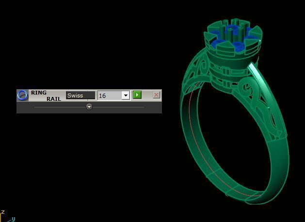simple ring for daimonds 3D print model_18