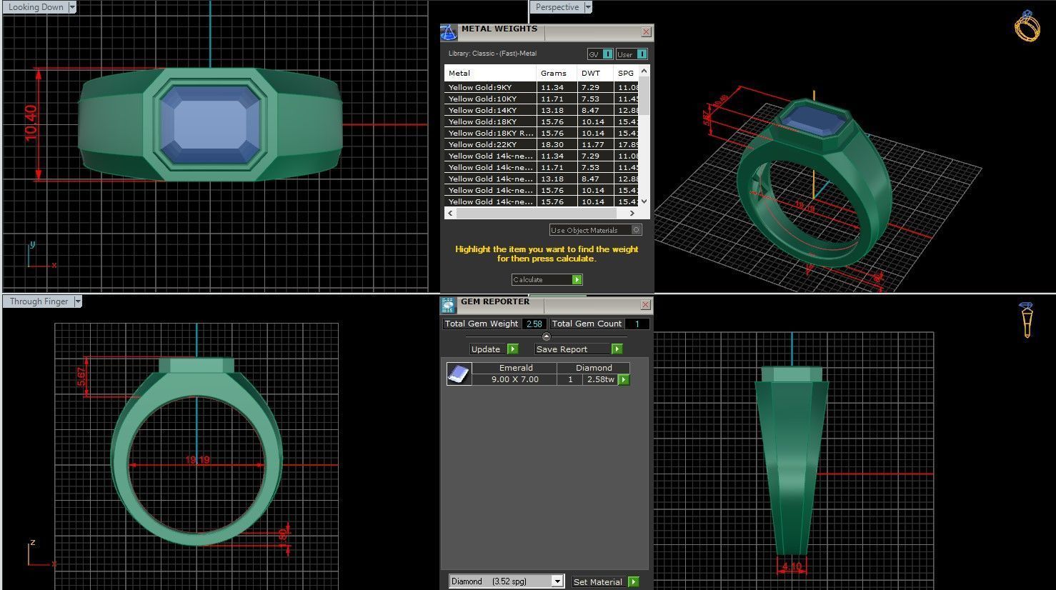 Solitaire Ring 3D print model_2