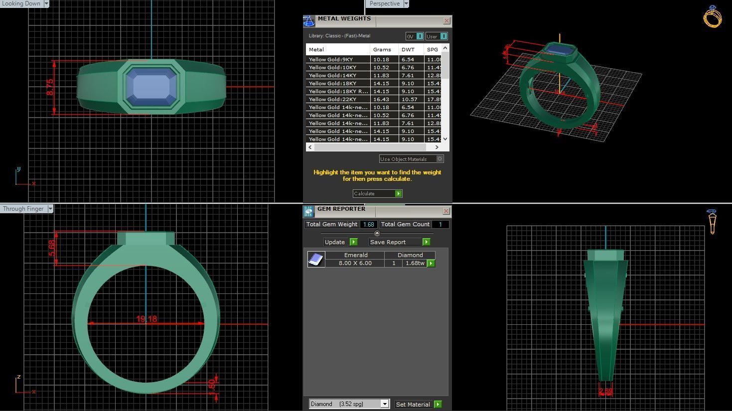 Solitaire Ring 3D print model_1