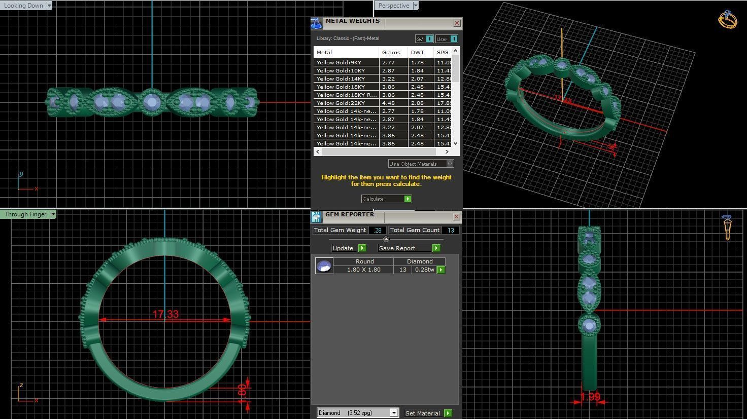Solitaire Ring 3D print model_2