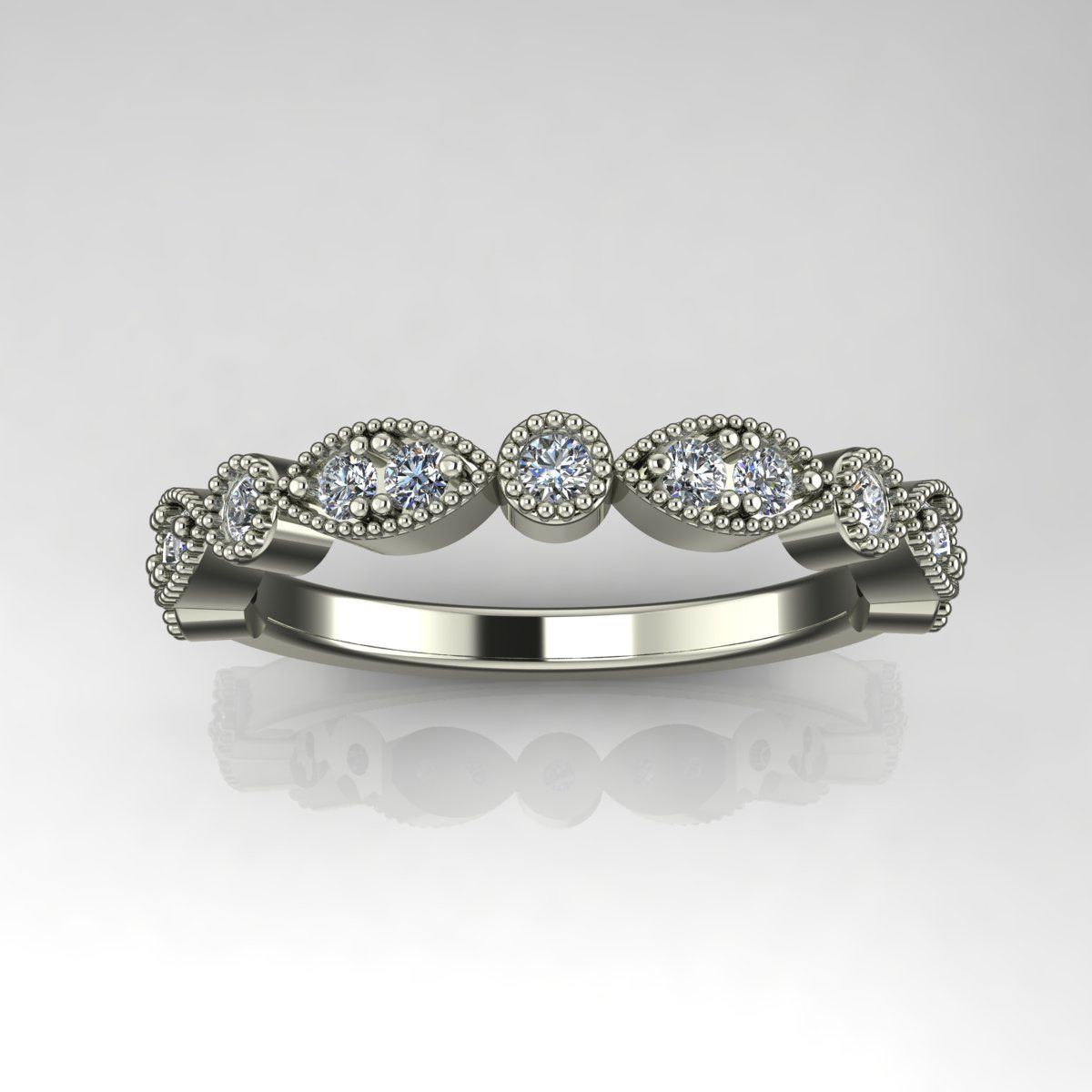 Solitaire Ring 3D print model_1