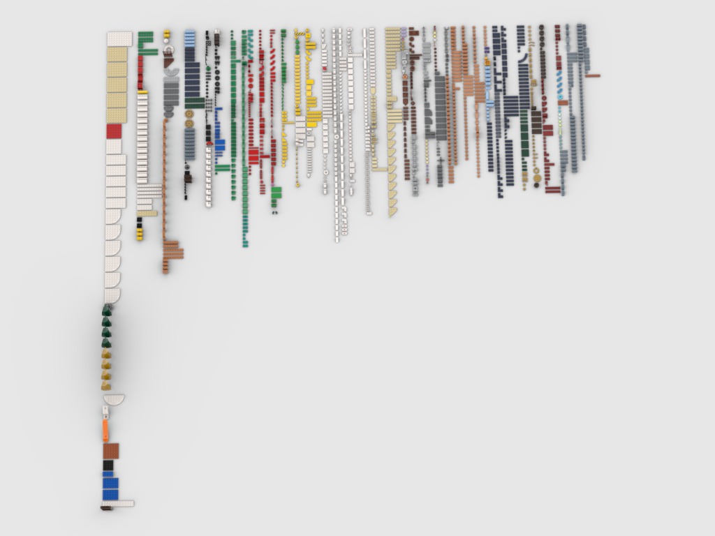 PixelBricks3D - Lego Santas Post Office  3D print model_3