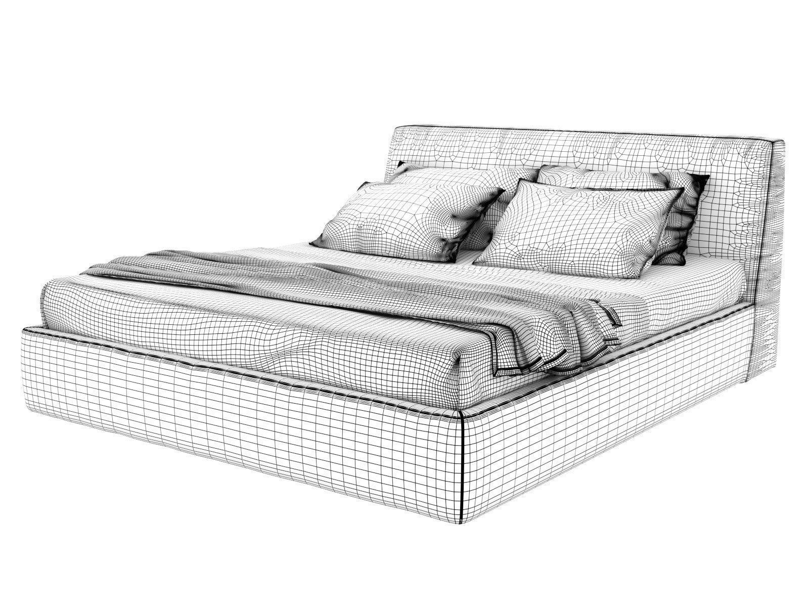 Dion Bed 3D model_5