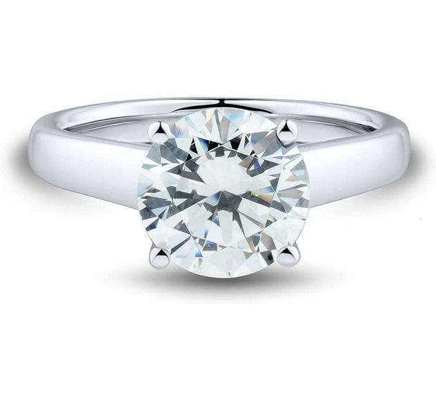 Solitaire Ring 3D print model_1