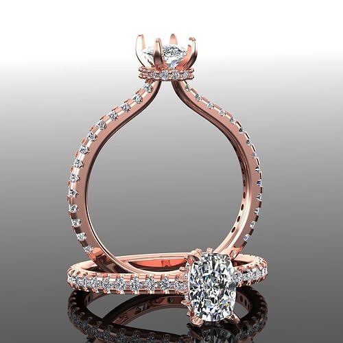 Solitaire Ring 3D print model