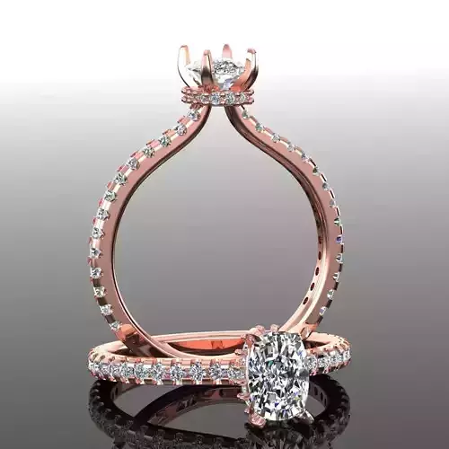 Solitaire Ring 3D print model
