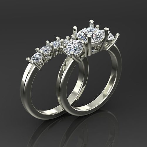 Solitaire Ring 3D print model