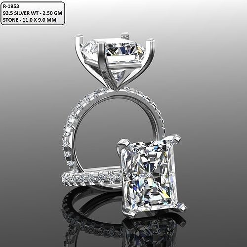 Solitaire Ring 3D print model