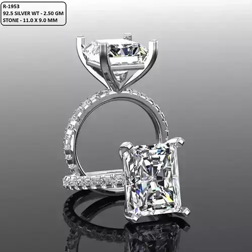Solitaire Ring 3D print model