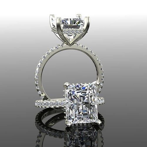 Solitaire Ring 3D print model