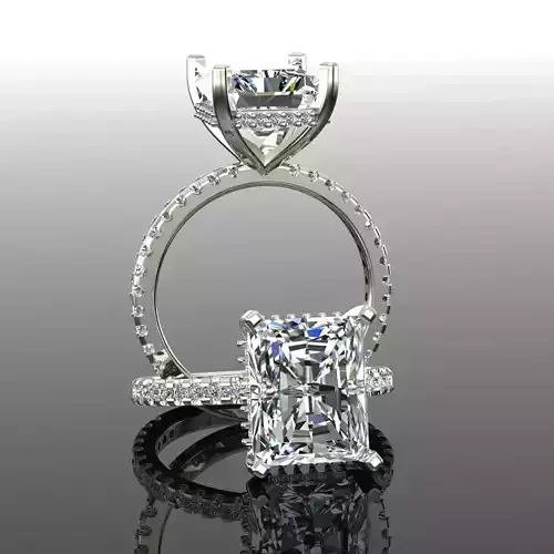 Solitaire Ring 3D print model