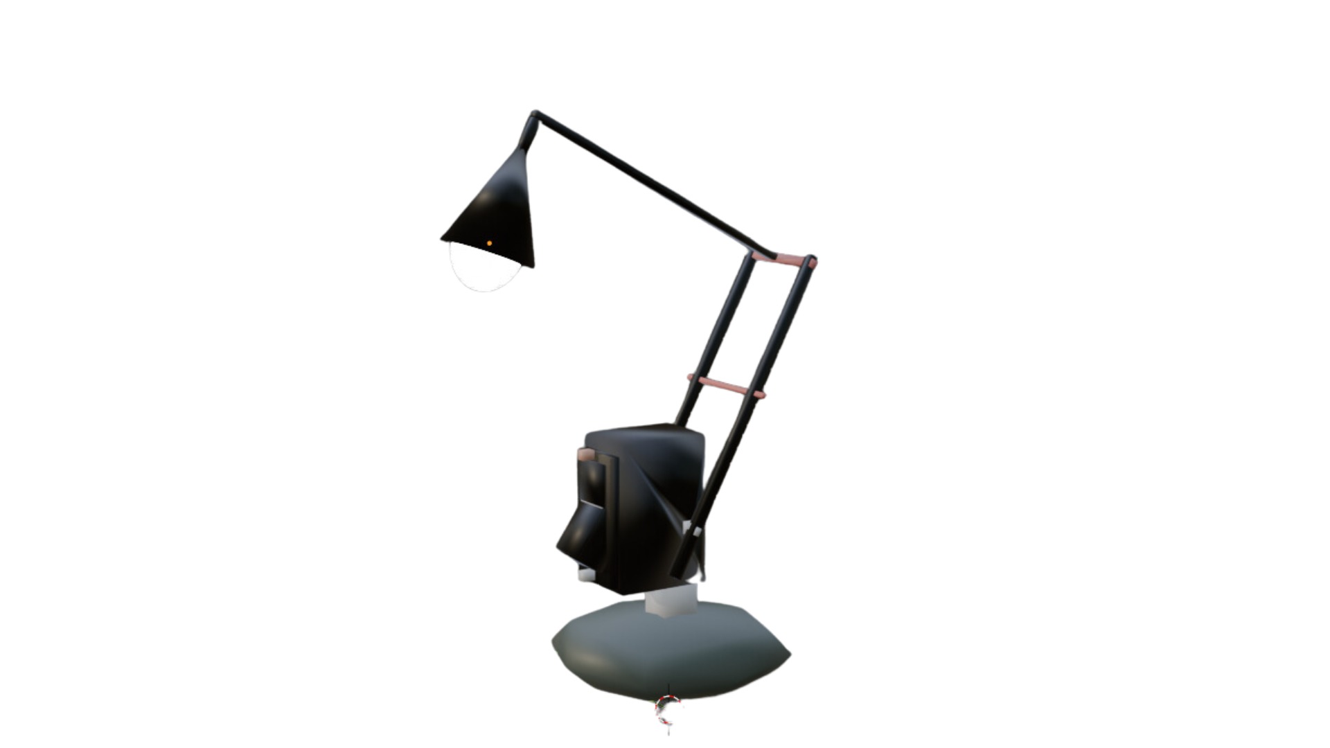 Modern Table Lamp 3D Model 3D model_1