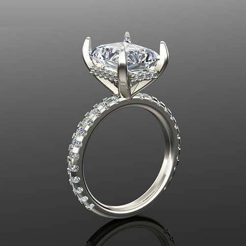 Solitaire Ring 3D print model