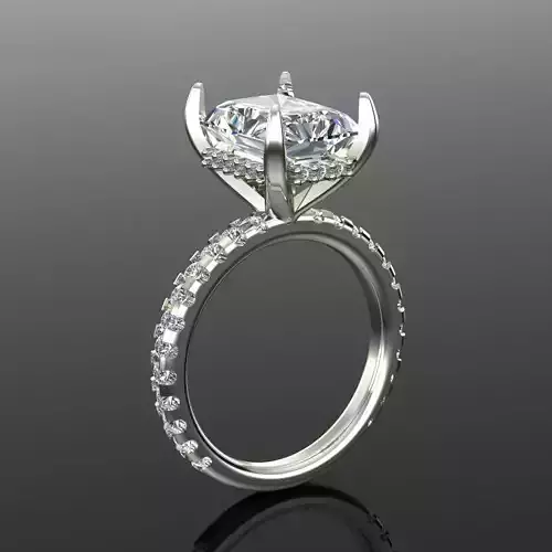 Solitaire Ring 3D print model