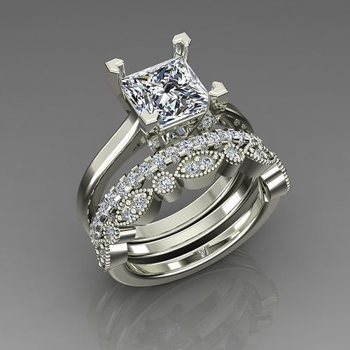 Solitaire Ring 3D print model
