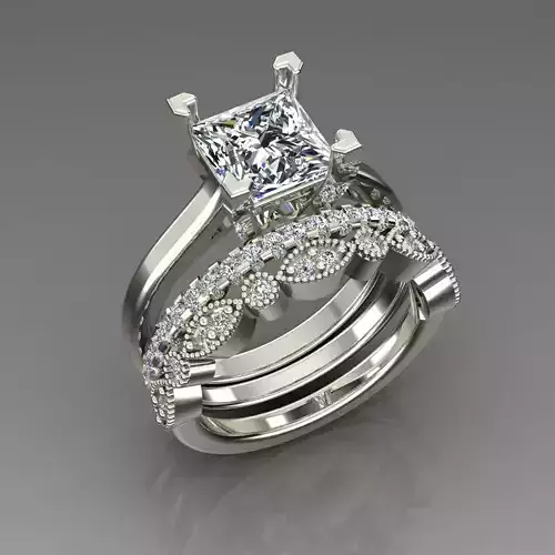 Solitaire Ring 3D print model