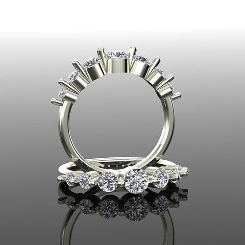 Solitaire Ring 3D print model