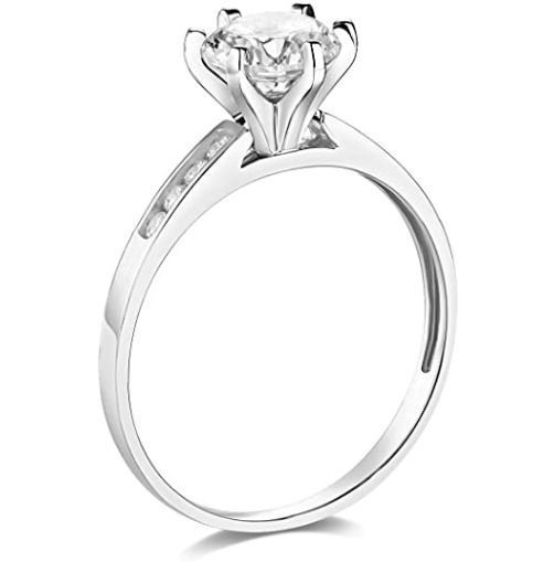 Solitaire Ring 3D print model_4