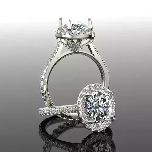 Solitaire Ring 3D print model