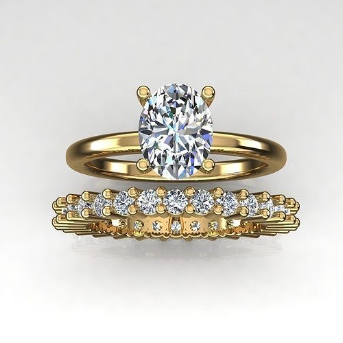 Solitaire Ring 3D print model