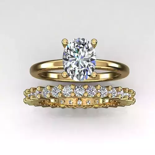 Solitaire Ring 3D print model