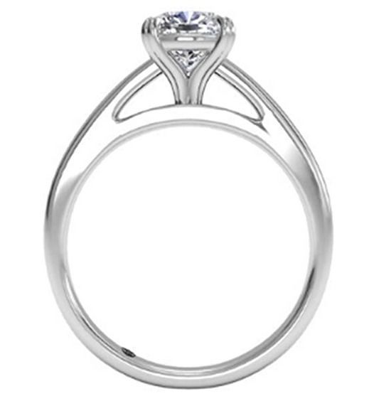 Solitaire Ring 3D print model_4