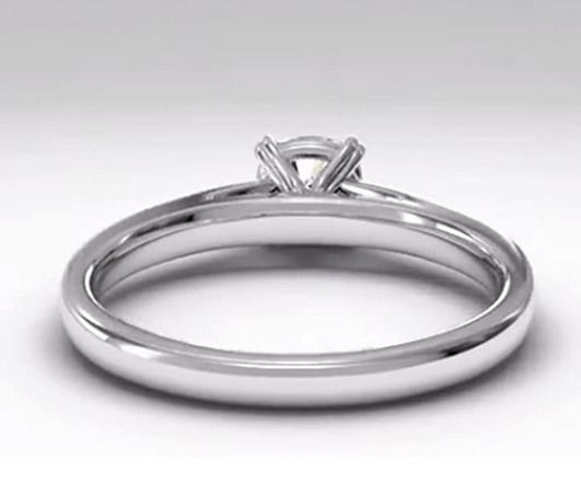 Solitaire Ring 3D print model_3