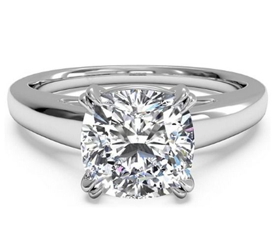 Solitaire Ring 3D print model_1