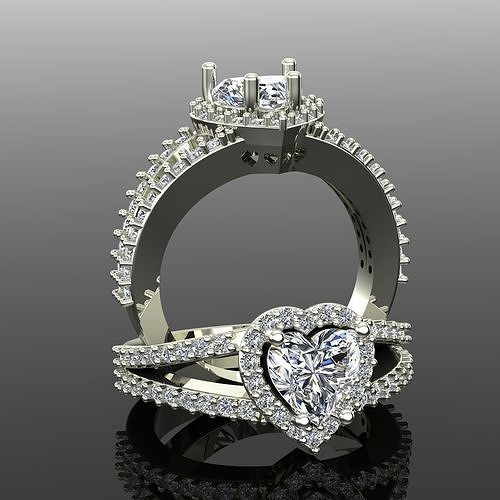 Solitaire Ring 3D print model