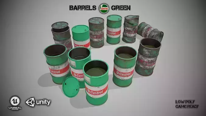 Barrels green set
