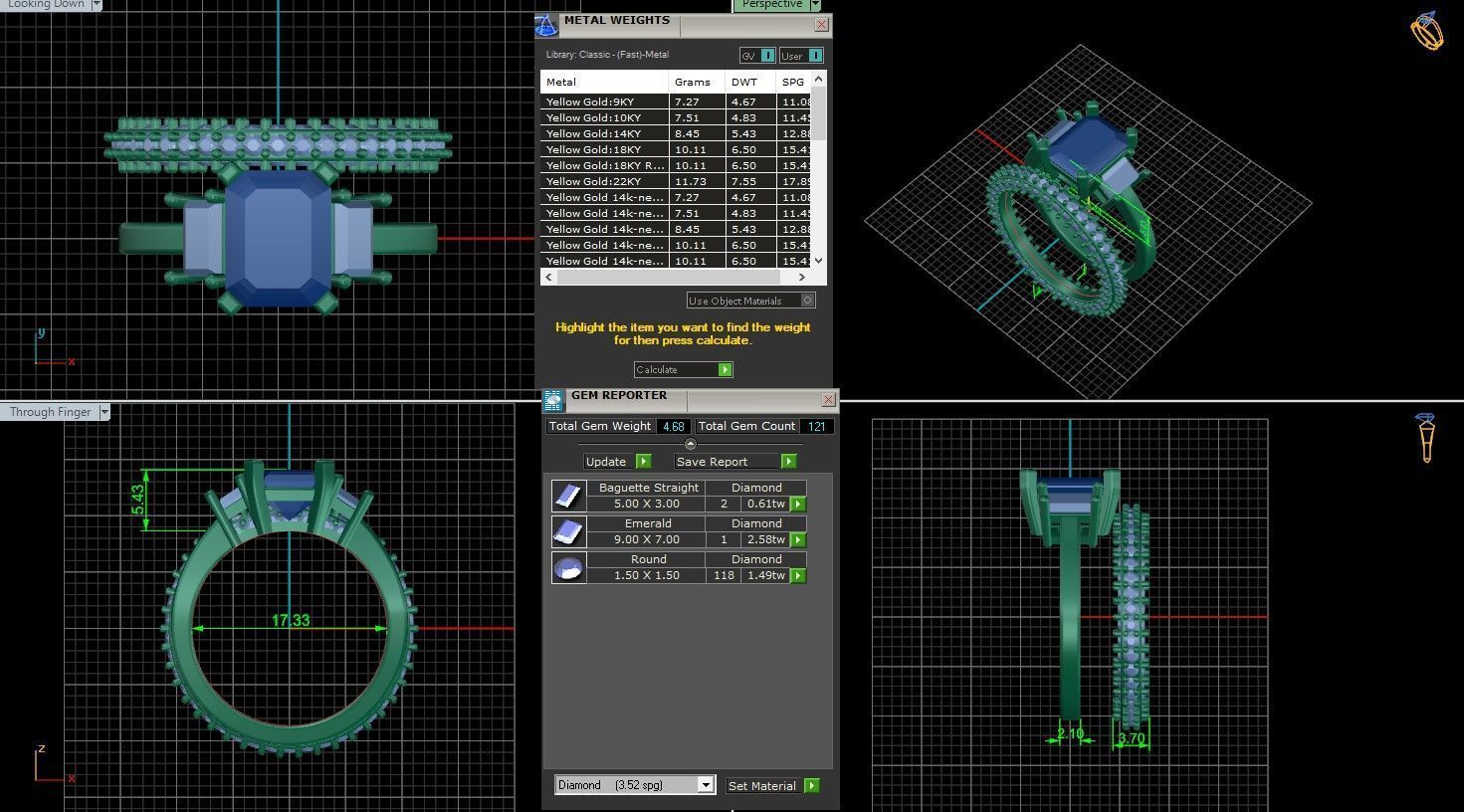 Solitaire Ring 3D print model_1
