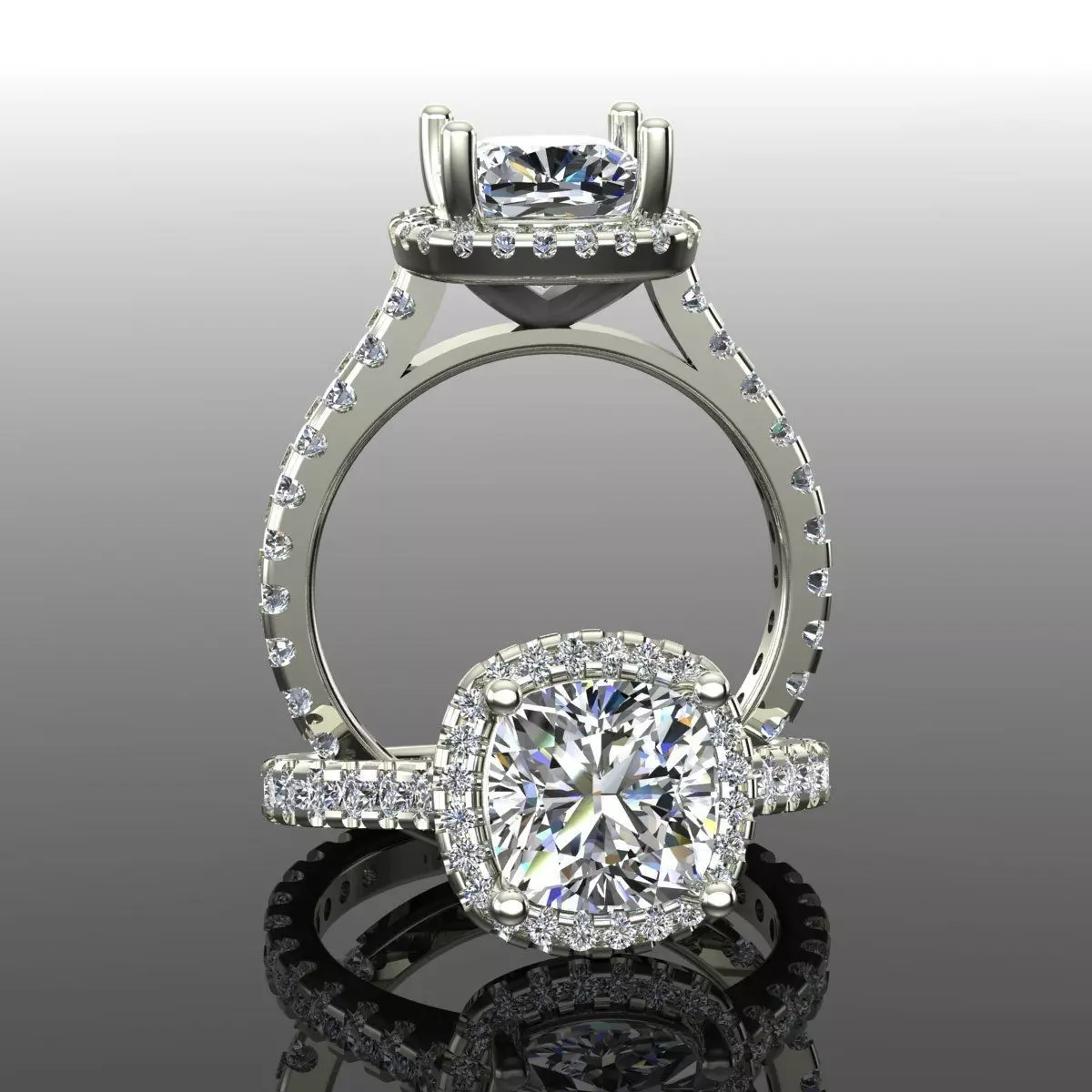 Solitaire Ring 3D print model_0