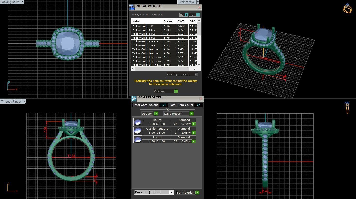 Solitaire Ring 3D print model_1