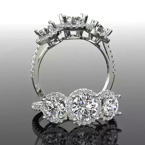 Solitaire Ring 3D print model
