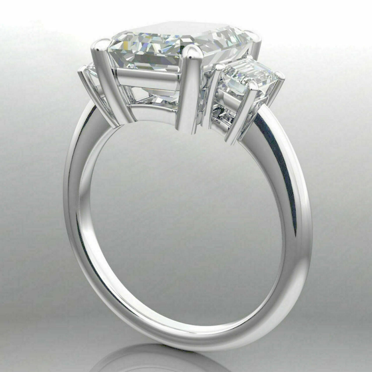Solitaire Ring 3D print model_2
