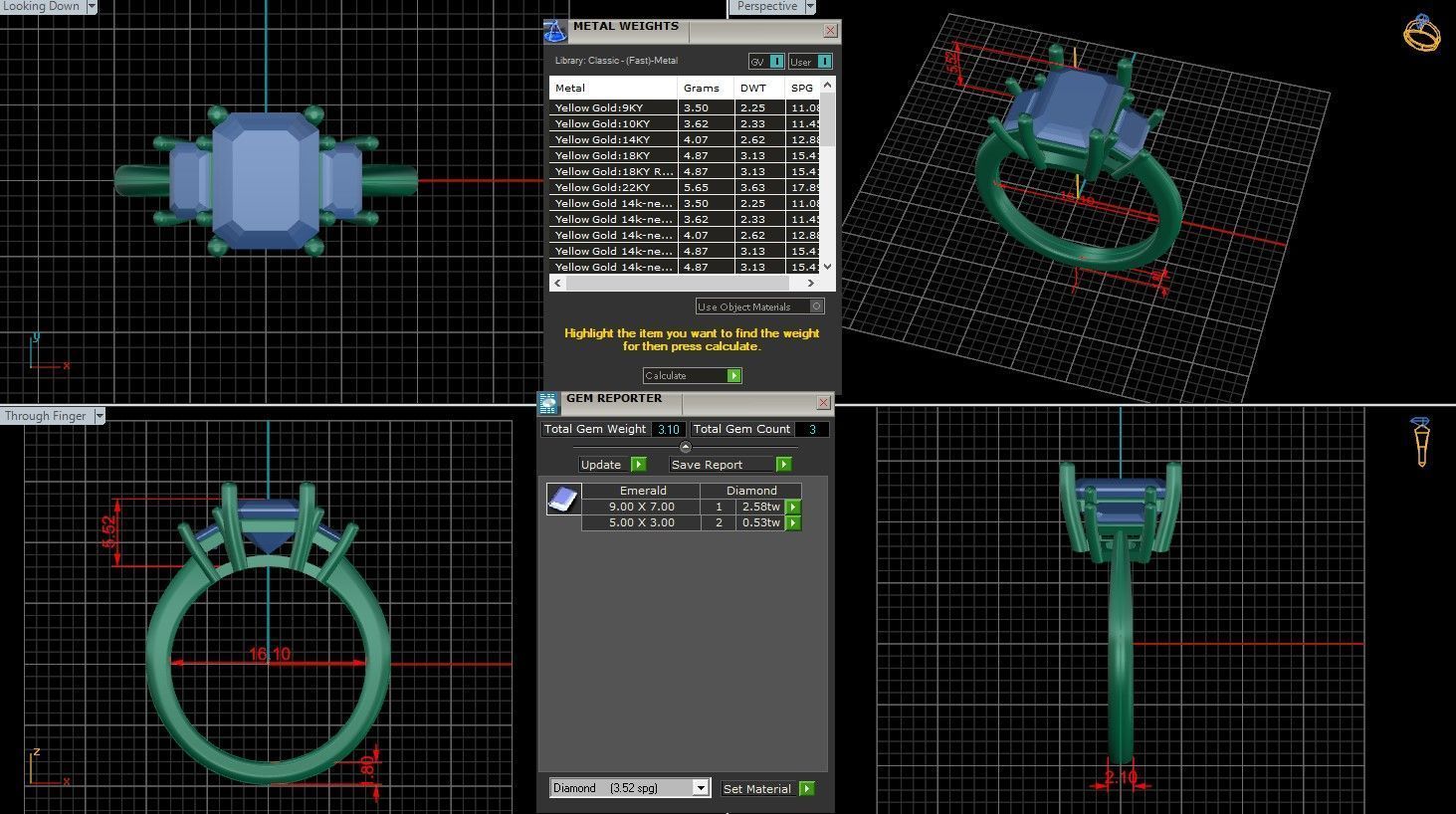 Solitaire Ring 3D print model_1