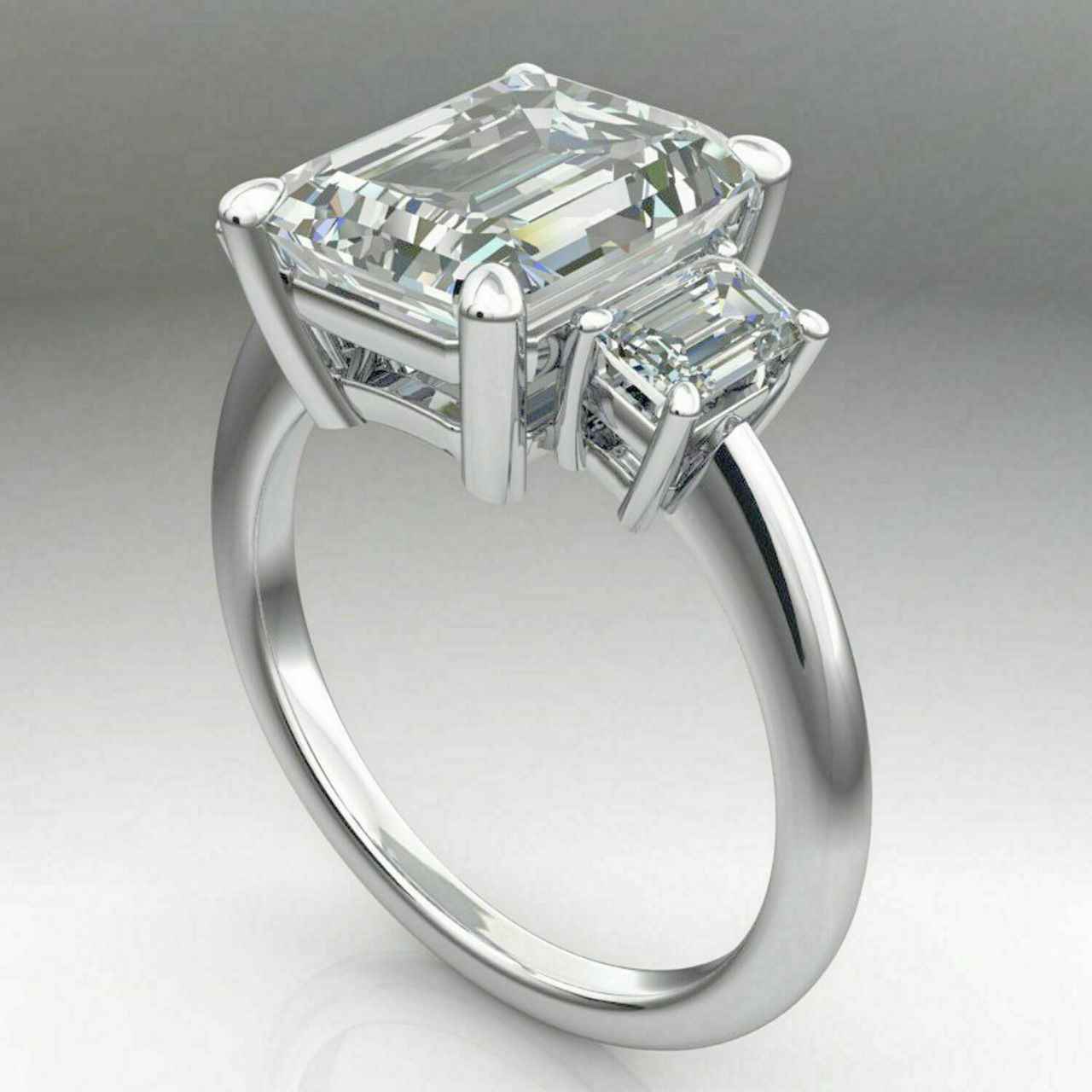 Solitaire Ring 3D print model_4