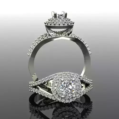 Solitaire  Ring 3D print model