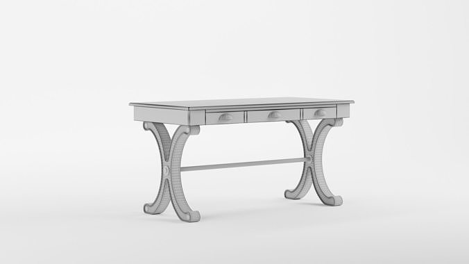 Willowbrook Writing Desk 3D model 6
