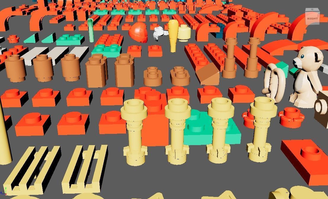 PixelBricks3D  - Lego Santas Sleigh  3D print model_5