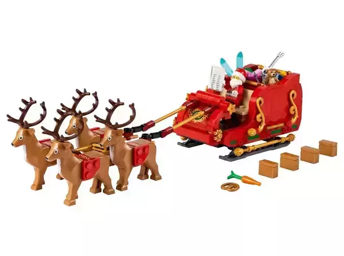 PixelBricks3D  - Lego Santas Sleigh  3D print model