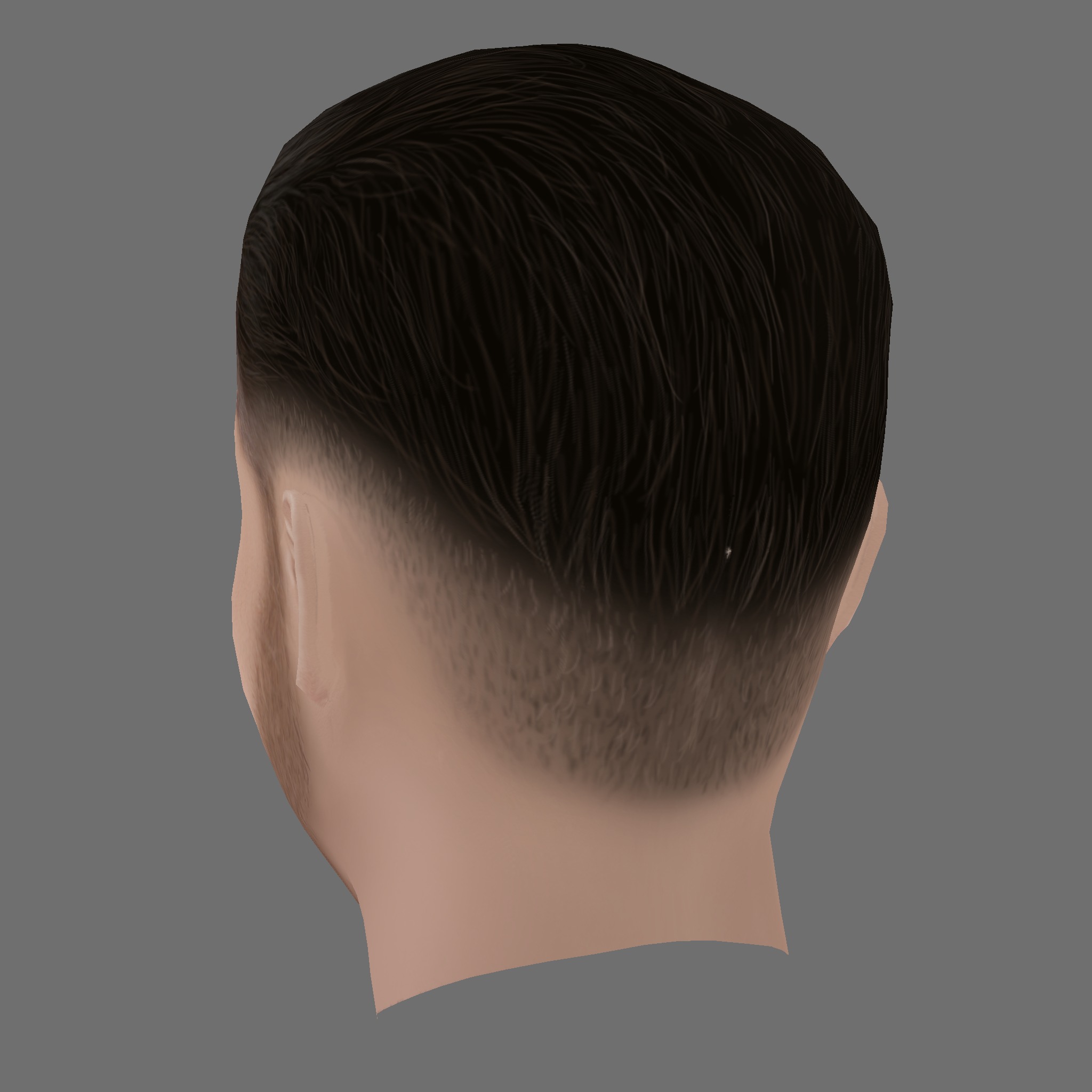 Aaron Taylor-Johnson Head - Low poly head for game Low-poly 3D model_3