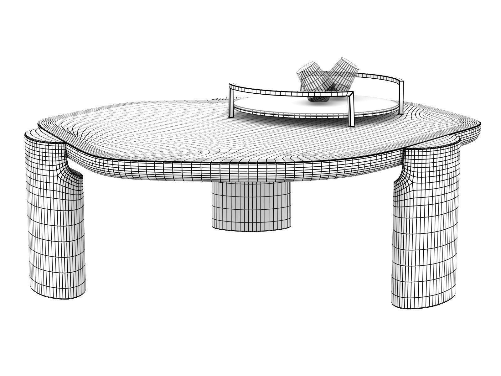 Lob Coffee Table 3D model_4
