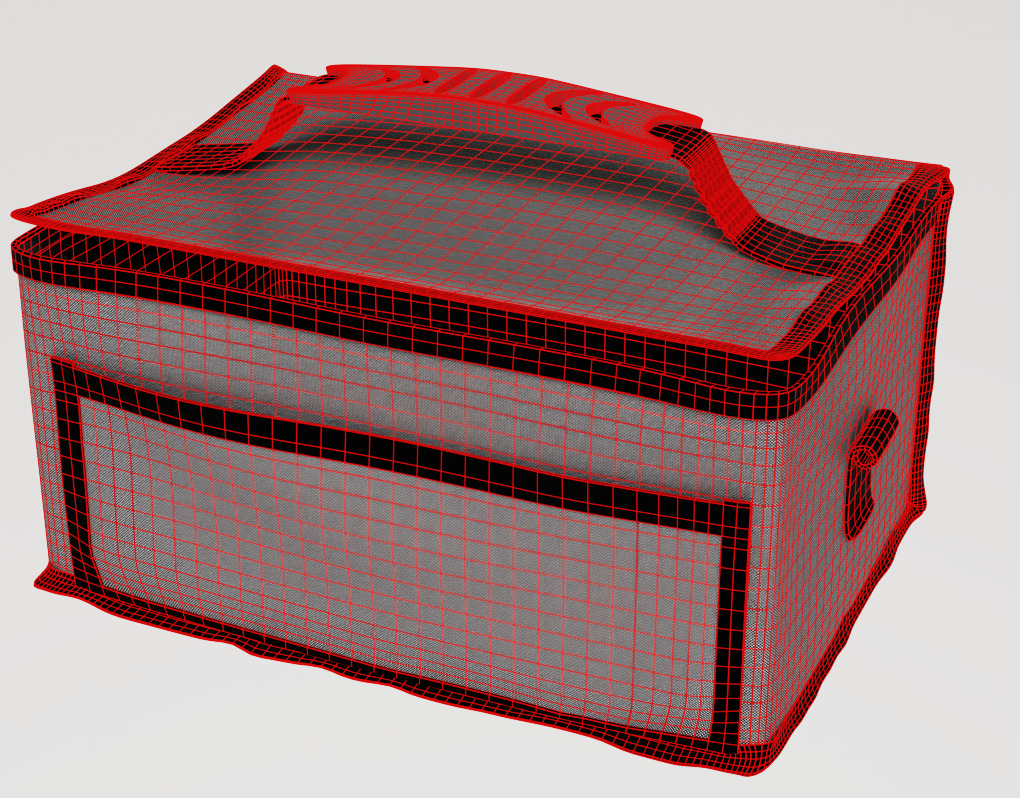 insulated cooler bag Low-poly 3D model_4