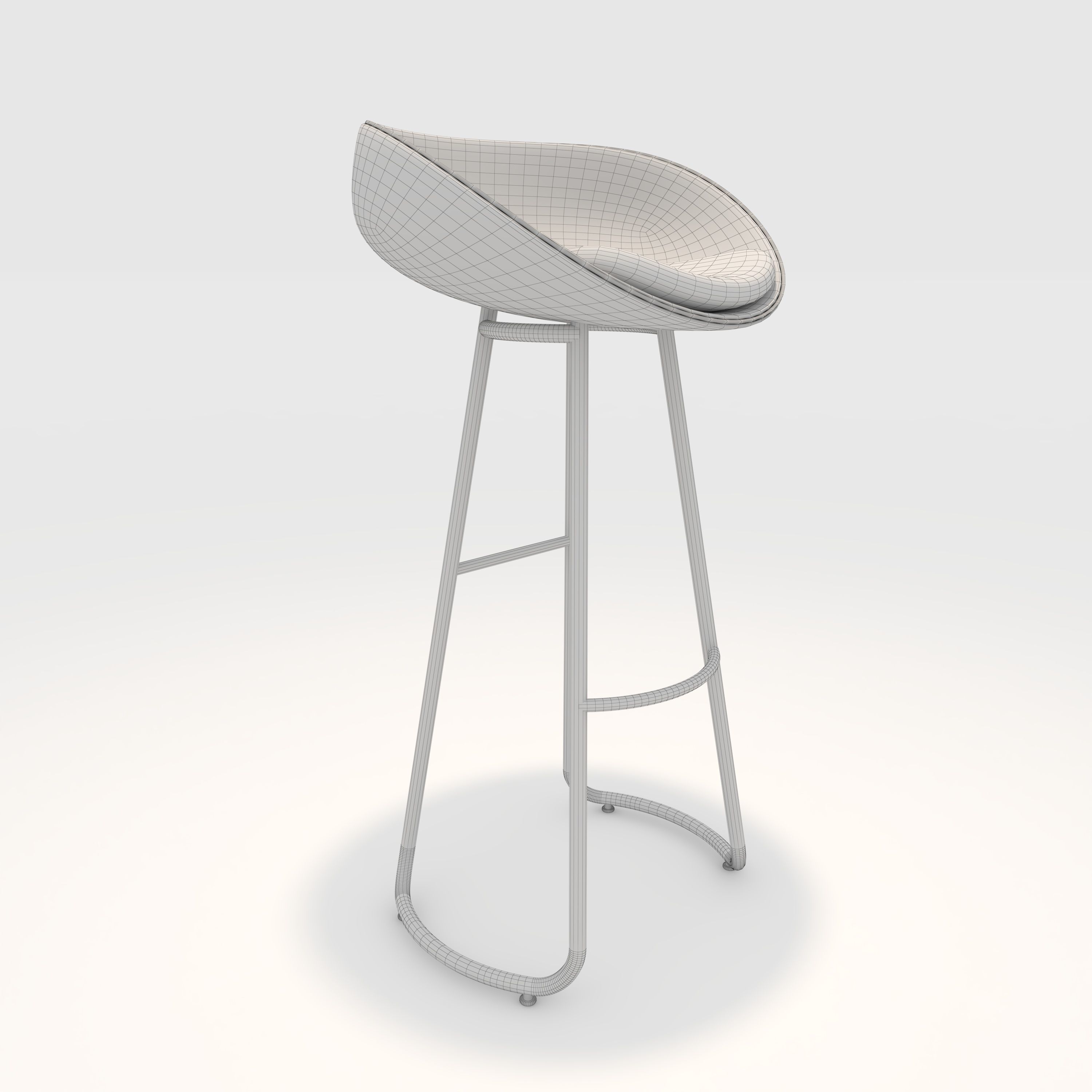 Bar Stool 23 3D model_7