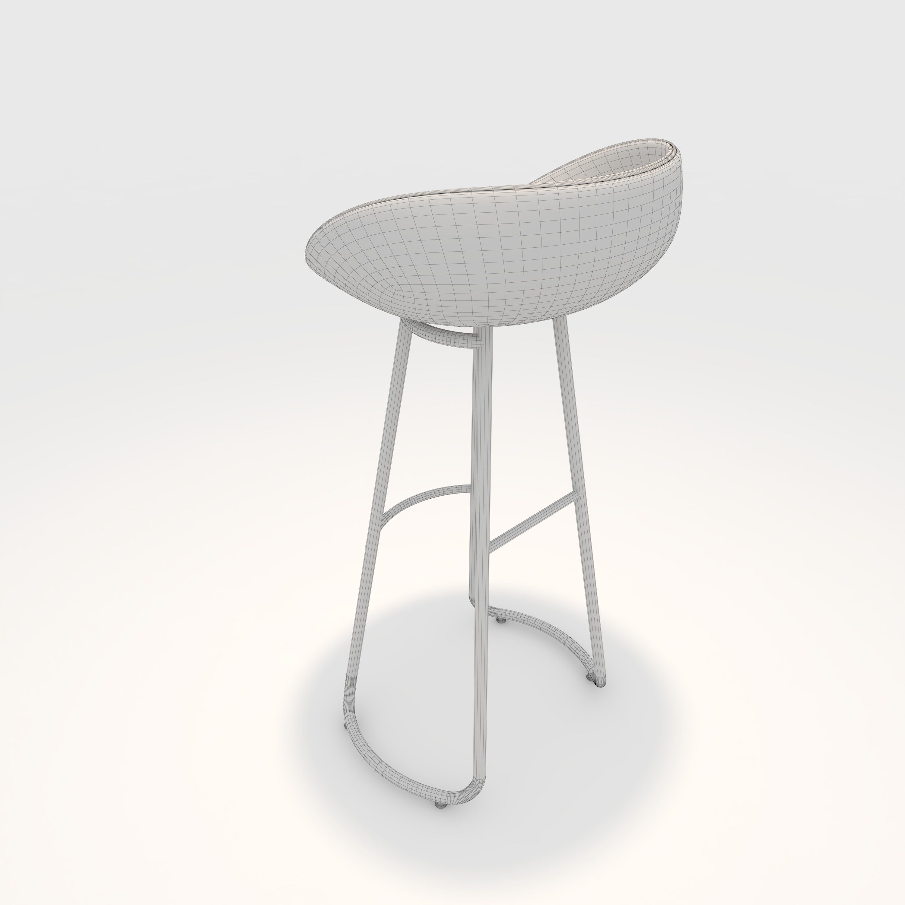 Bar Stool 23 3D model_5
