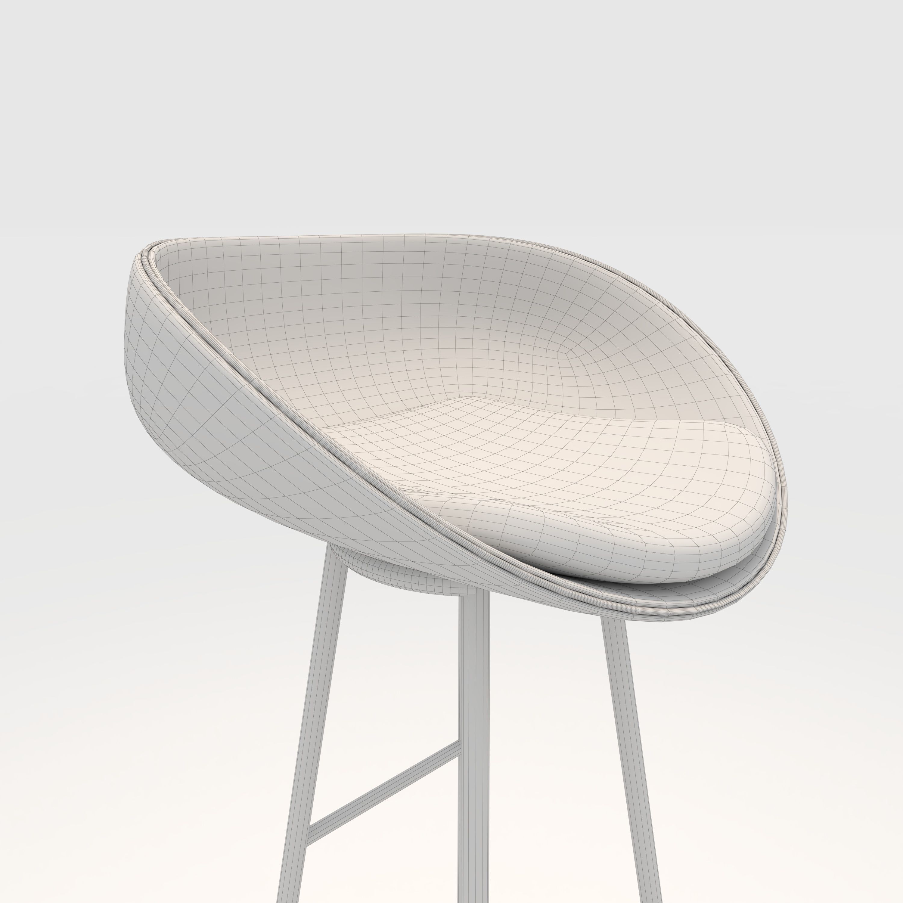 Bar Stool 23 3D model_13