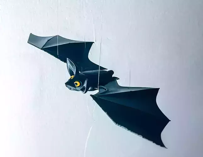 Halloween Bat Flying Mobile 3D print model