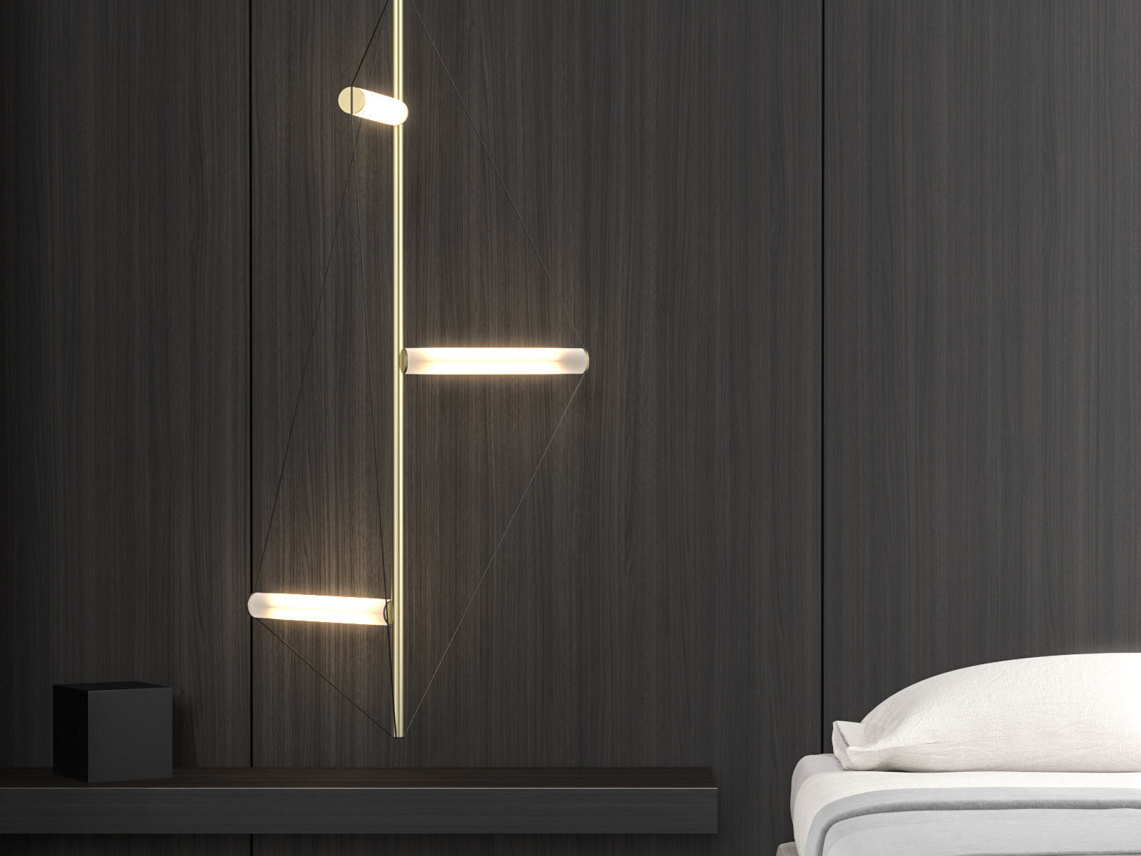 Polygon Chandelier 3D model_2
