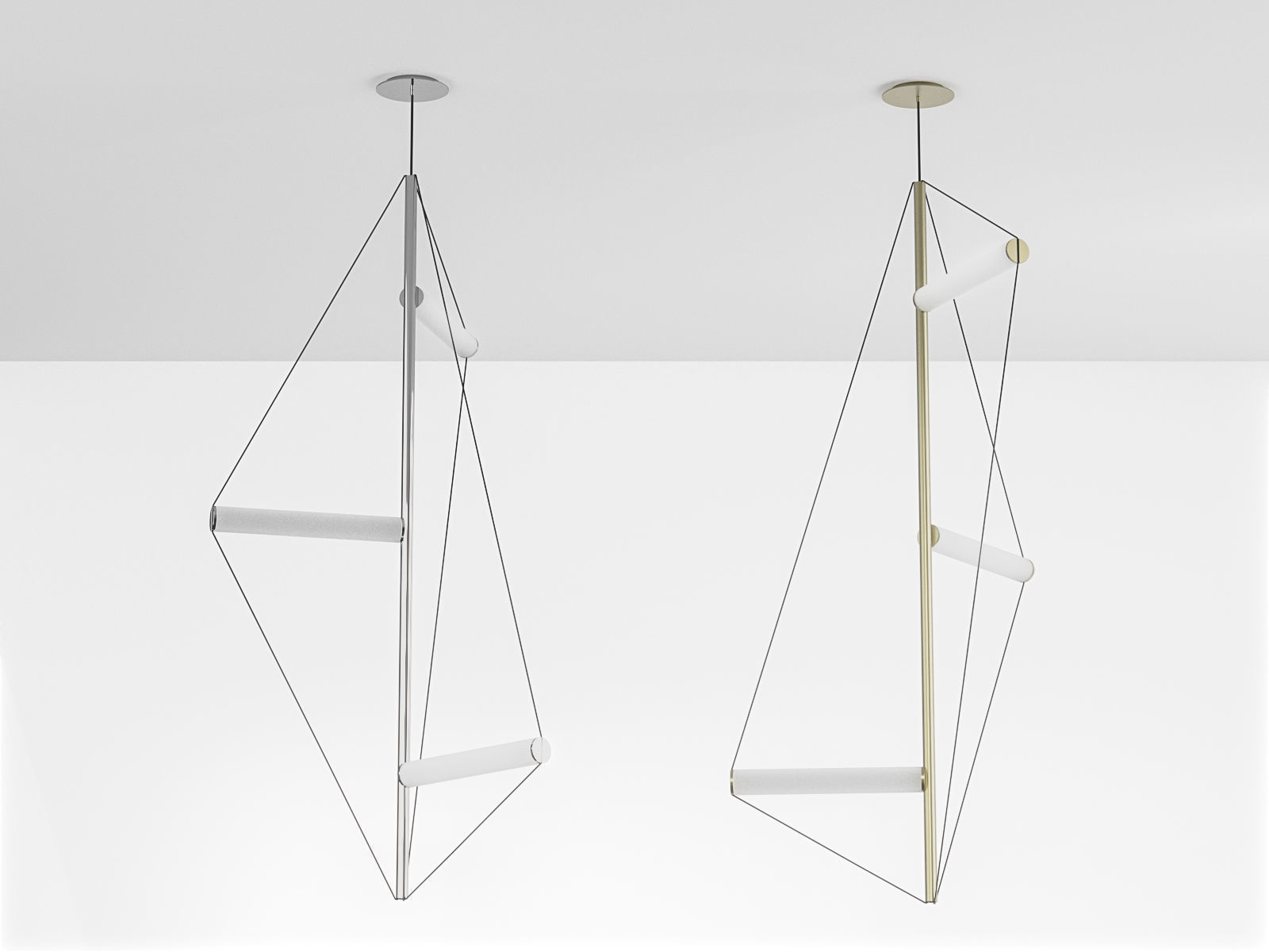 Polygon Chandelier 3D model_1